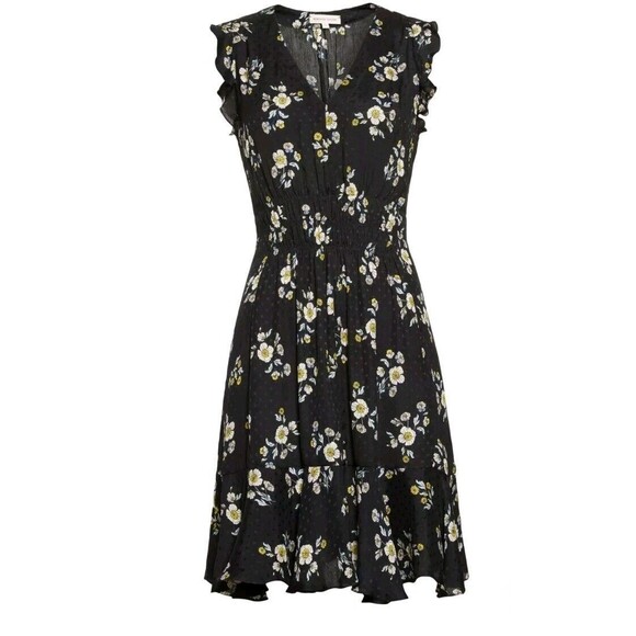 Rebecca Taylor Silk Kelsey Floral Dress sz 0 / XS Elegant Date Night Midi A-Line - Picture 3 of 13